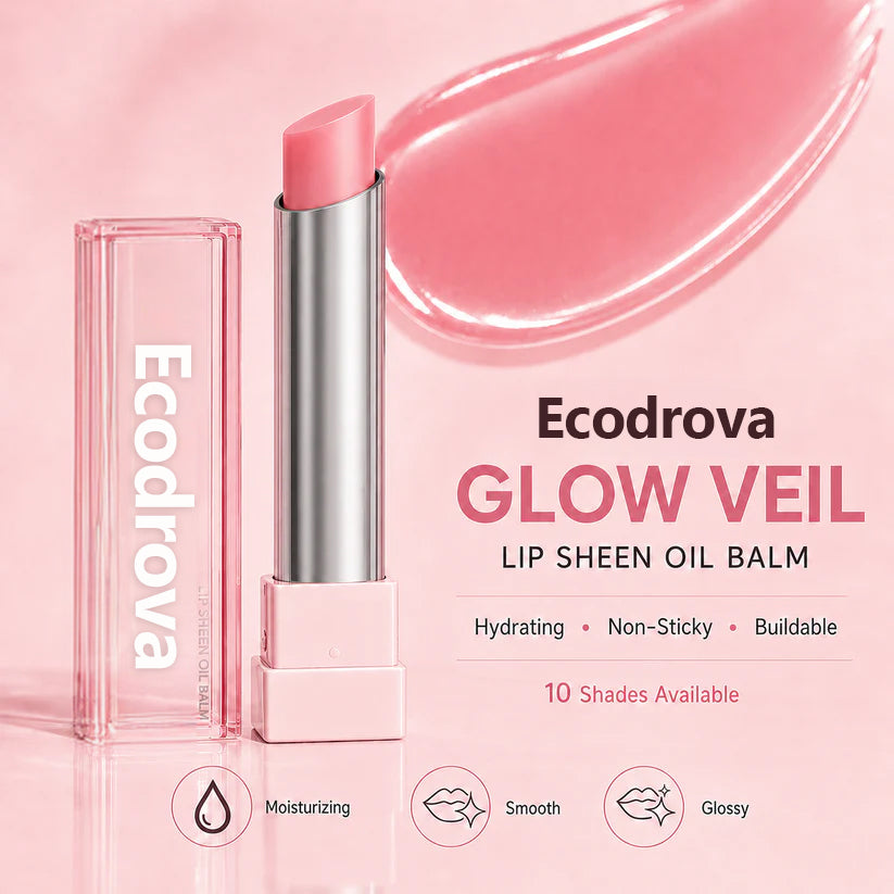 🔥Last Day Buy 1 Get 1 Free|Ecodrova GLOW VEIL LIP SHEEN OIL BALM