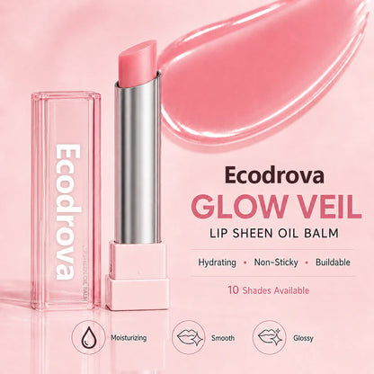 🔥Last Day Buy 1 Get 1 Free|Ecodrova GLOW VEIL LIP SHEEN OIL BALM